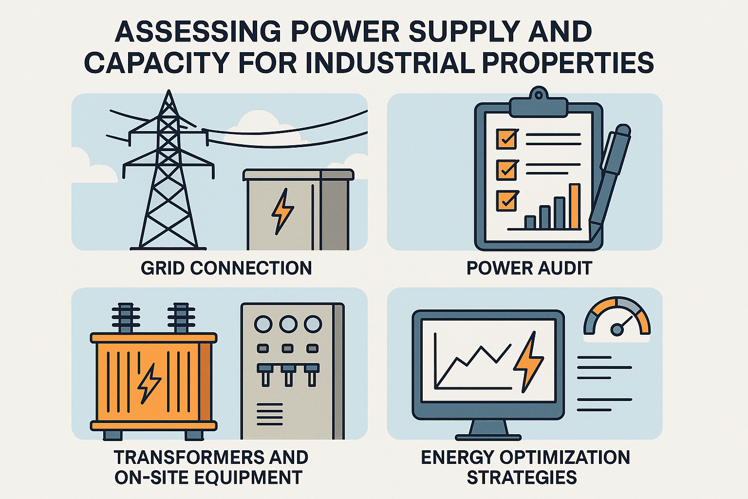 Assessing Power Supply and Capacity for Industrial Properties